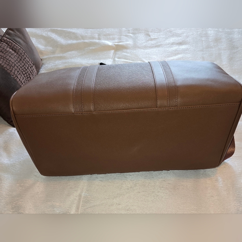 Ted Baker Men's Lewes Duffle Bag, Brown, Extra Large with Structured Design - Picture 3 of 11